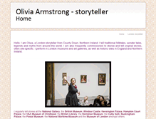 Tablet Screenshot of oliviaarmstrongstoryteller.com
